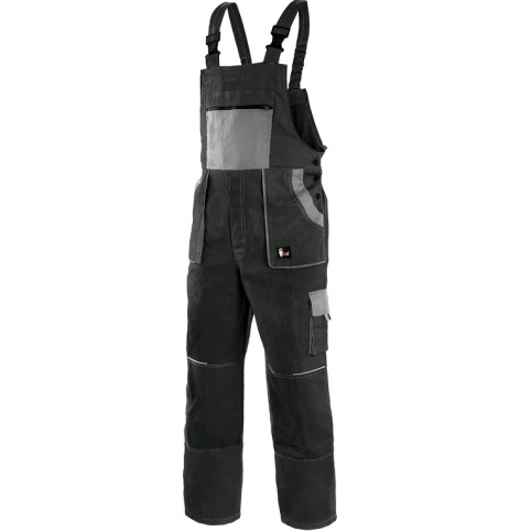 Nohavice na traky CXS LUXY ROBIN, čierno-sivé