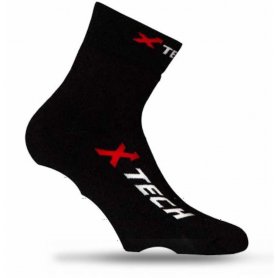 Špeciálne funkčné ponožky na cyklistické topánky CALZA COPRISCARPA XT67,čierne, XTECH