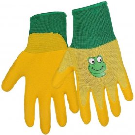 Detské rukavice DRAGO, žlto-zelené