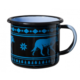 Hrnček WOLF Enamel Mug, modrý