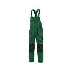 Pánske nohavice na traky CXS ORION KRYŠTOF, zeleno-čierne