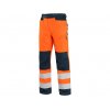 Pánske nohavice HALIFAX do pása, výstražné so sieťovinou, oranžovo-modré