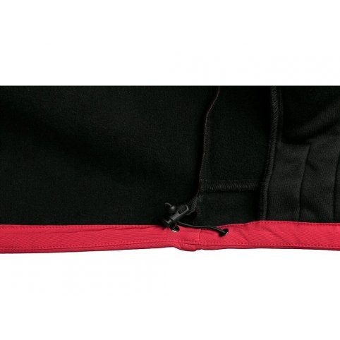 Pánska softshellovś bunda DURHAM, červeno čierna