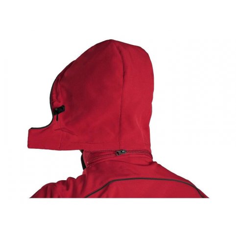 Pánska softshellovś bunda DURHAM, červeno čierna
