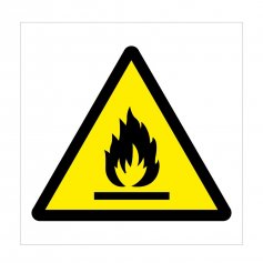 Bezpečnostná tabuľka - Miesto so zvýšeným nebezpečenstvom vzniku požiaru a výbuchu!