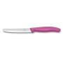Kuchynský nôž zúbkový 11cm, ružový