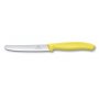 Kuchynský nôž zúbkový 11cm, žltý