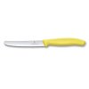 Kuchynský nôž zúbkový 11cm, žltý