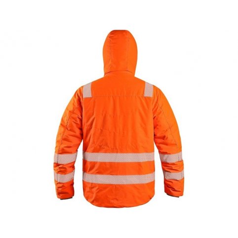 Pánska reflexná bunda CXS CHESTER, HI-VIS oranžová, obojstranná