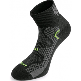 Elastické ponožky SOFT, čiernožlté, Canis