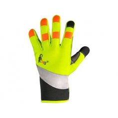 Kombinované rukavice CXS BENSON, Hi-Vis žlto-čierne, Canis