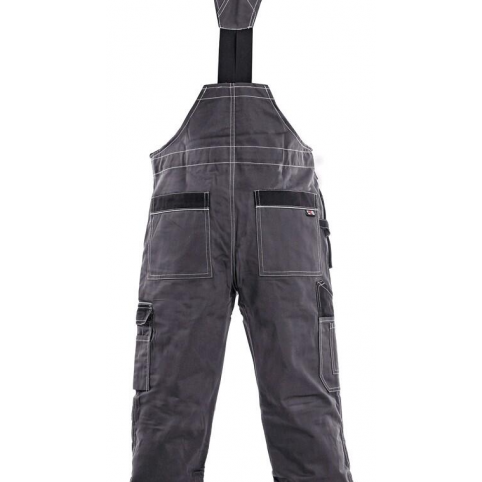 Pánske nohavice na traky ORION KRYŠTOF, sivo-čierne