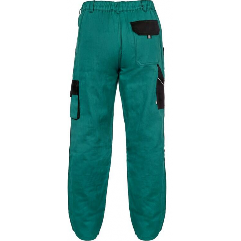 Pánske predĺžené nohavice CXS LUXY JOSEF, zeleno-čierne