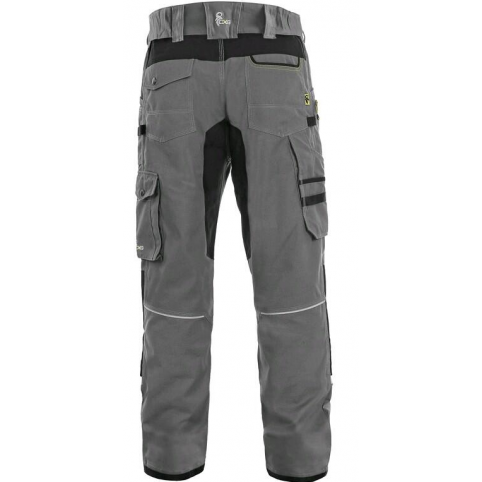 Pracovné nohavice CXS STRETCH, skrátené 170-176 cm, sivo-čierne