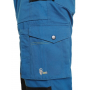 Pracovné nohavice CXS STRETCH na traky, skrátené 170-176 cm, modro-čierne