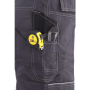 Pánske nohavice ORION TEODOR,skrátené 170-176cm, sivo-čierne