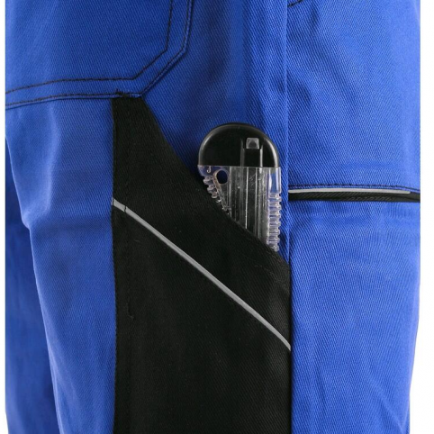 Pánske nohavice CXS LUXY JOSEF, skrátené 170-176 cm, modro-čierne