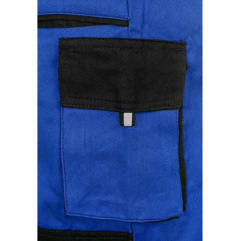 Pánske nohavice na traky CXS LUXY ROBIN, skrátené 170-176cm, modro-čierne