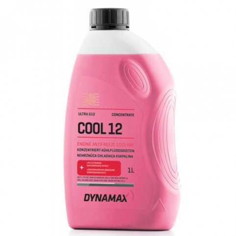 Nemrznúca zmes do chladiča DYNAMAX G12, 1L, červená
