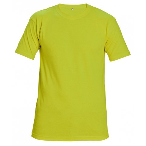Tričko TEESTA FLUORESCENT s krátkym rukávom, žlté