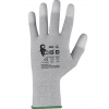 Povrstvené rukavice CXS SILOLI, antistatické ESD, sivý melír