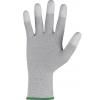 Povrstvené rukavice CXS SILOLI, antistatické ESD, sivý melír
