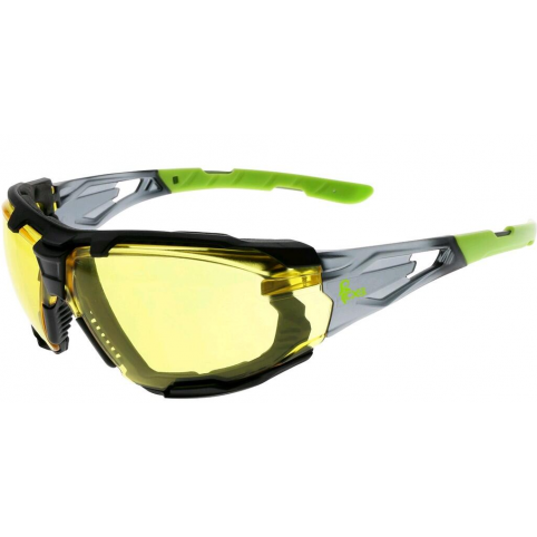 Ochranné okuliare OPSIS TIEVO, žltý zorník, čierno-zelené