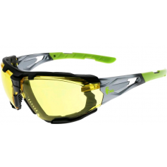 Ochranné okuliare OPSIS TIEVA, žltý zorník, čierno-zelené