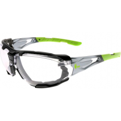 Ochranné okuliare OPSIS TIEVA, číre, čierno-zelené