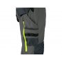 Pánske nohavice NAOS, Sivo-čierne, HV žlté doplnky