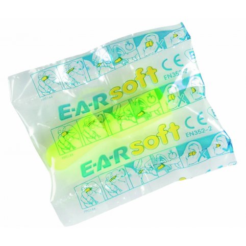 Jednorázové zátkové chrániče sluchu EAR SOFT CORDED/SNR 36 dB so šnúrkou
