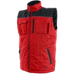 Pánska zimná vesta SEATLE, červeno-čierna