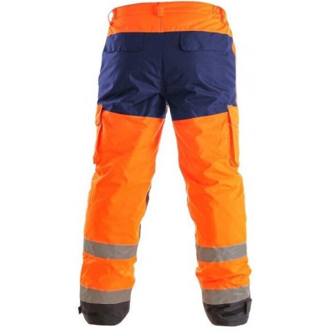 Pánske reflexné nohavice CARDIF, zimné, oranžové