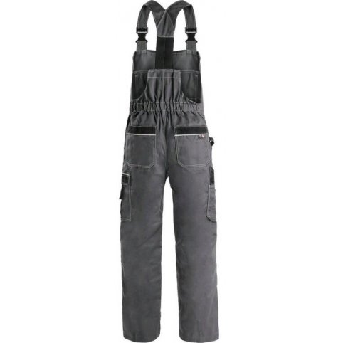 Pánske zimné nohavice na traky ORION KRYŠTOF, sivo-čierne
