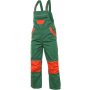 Detské nohavice na traky PINOCCHIO, zeleno-oranžové