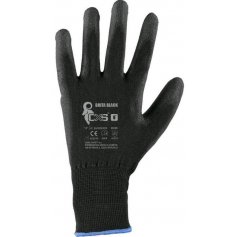 Povrstvené rukavice BRITA BLACK, BUNTING EVO, čierne