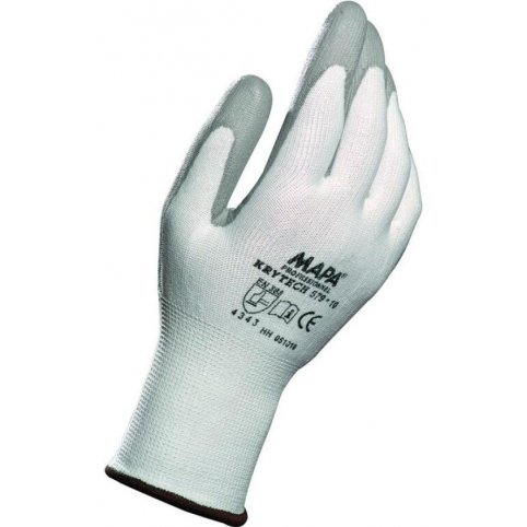 Protiporezové rukavice MAPA KRYTECH, biele