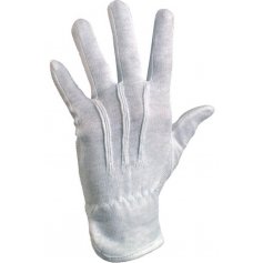 Textilné rukavice MAWA, s PVC terčíkami, biele s blistrom