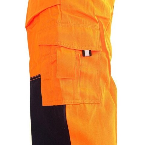 Pánske reflexné nohavice na traky NORWICH, oranžovo-modré