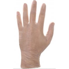 Jednorázové rukavice MOSE, vynilové- 100ks v balení