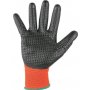Povrstvené rukavice MISTI, oranžovo-sivé