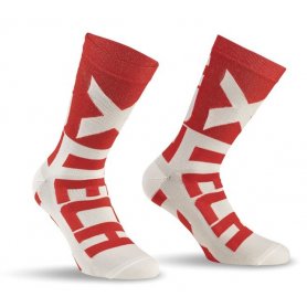 Funkčné ponožky XT132, +10/+40°C, bielo/červené, XTECH