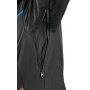 Pánska softshellová bunda NORFOLK, čierna s HV modro/červenými doplnkami