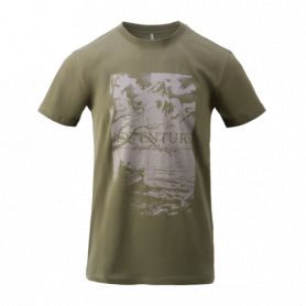 Tričko Adventure is Out There, olive green, Helikon-Tex