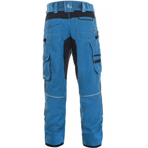 Pánske nohavice CXS STRETCH do pása, modro-čierne