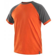Tričko s krátkym rukávom OLIVER, oranžovo-sivé (DOPREDAJ)