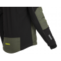 Pánska strečová pracovná bunda EREBOS, čierno-zelená
