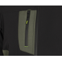 Pánska strečová pracovná bunda EREBOS, čierno-zelená