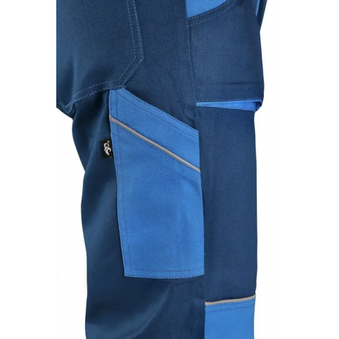 Pánske nohavice na traky CXS LUXY ROBIN, modro-modré