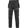 Pánske nohavice CXS LEONIS, čierne s HV modro/červenými doplnkami
